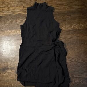 Jacob Black High-Neck Midi Dress